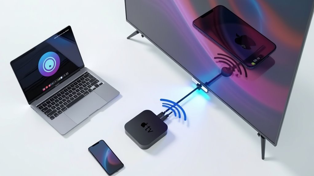 Opcje łączenia telewizora z urządzeniami Apple