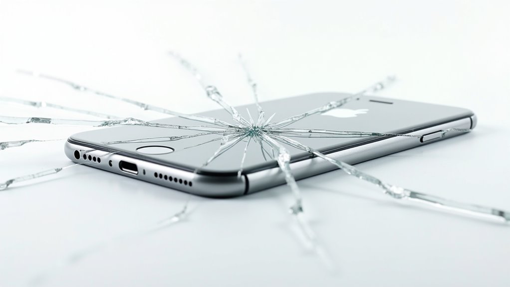 ocena uszkodzeń pękniętego telefonu