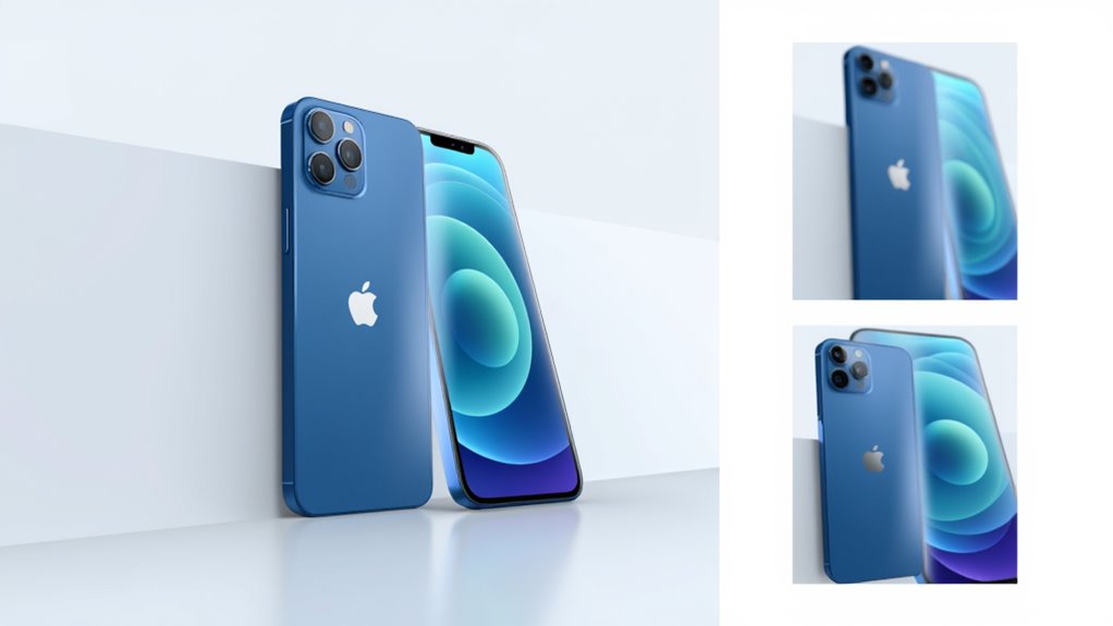 wybieranie niebieskiego iPhone'a 12