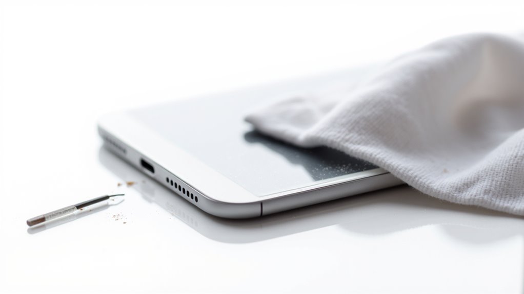 czyszczenie iPhone'a z kurzu