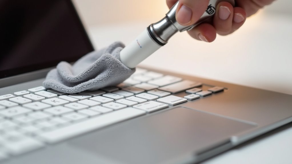 czyszczenie klawiatury MacBooka w bezpieczny sposób