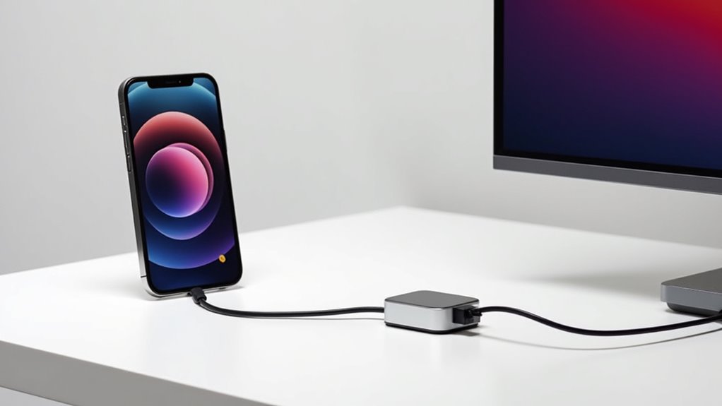 Połącz iPhone'a za pomocą HDMI