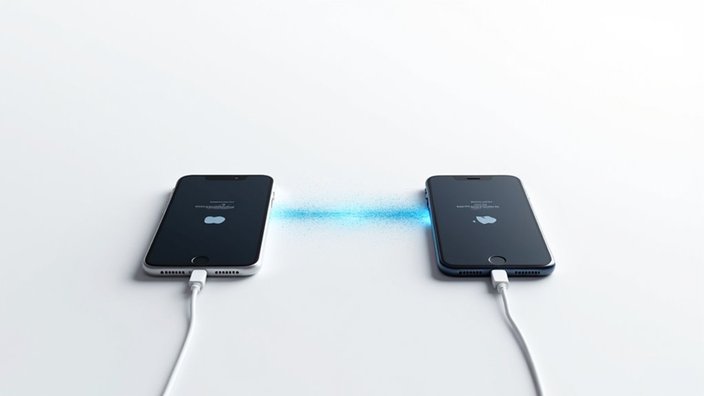 transfer danych między iPhone'ami