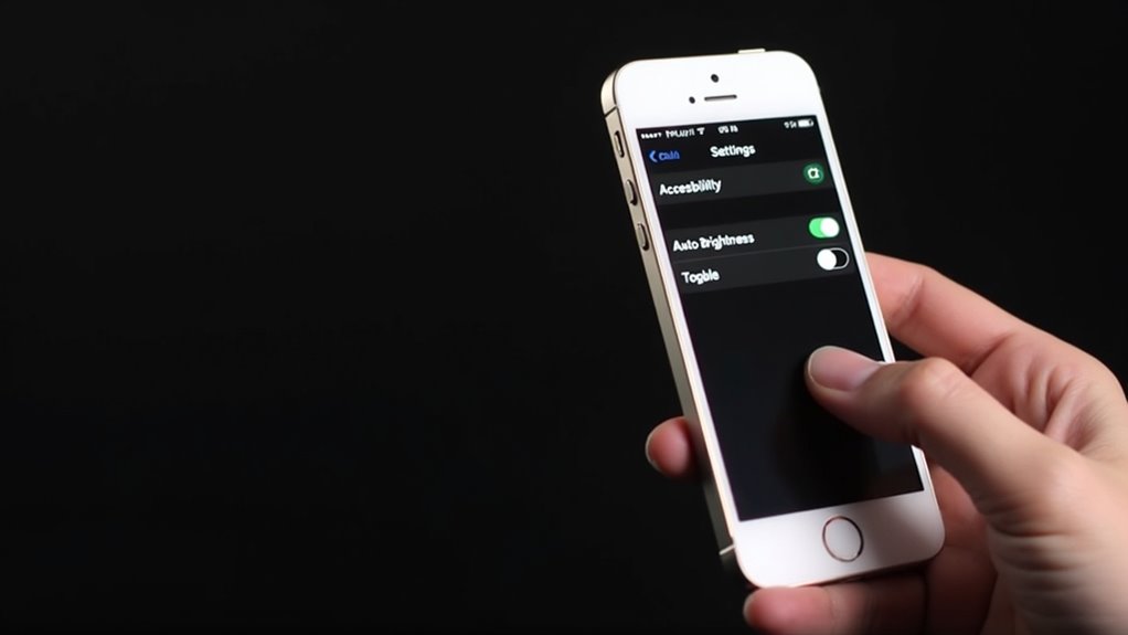 wyłącz automatyczne ustawianie jasności
