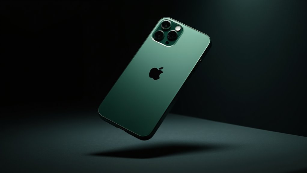 eleganckie wykończenie w metalicznym zielonym kolorze