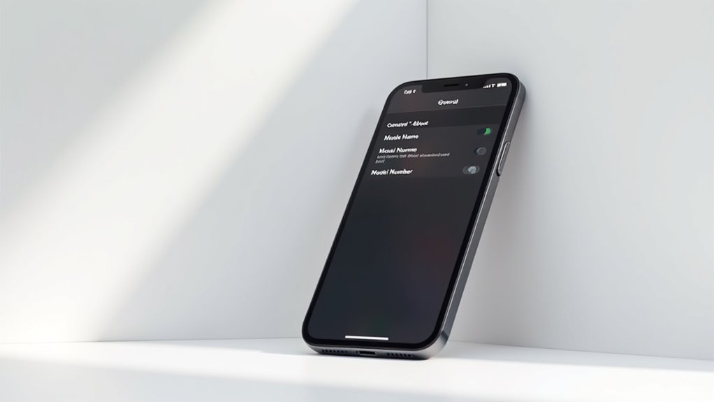 znajdź ustawienia modelu iPhone