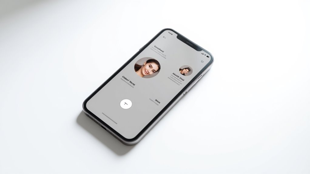 pełnoekranowe ustawienie zdjęcia kontaktowego