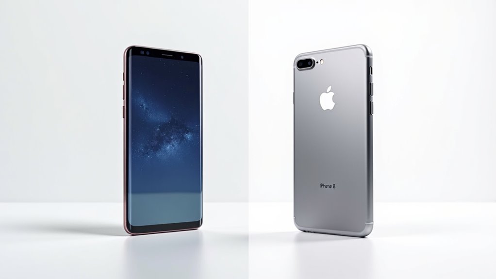 Porównanie Galaxy S8 i iPhone