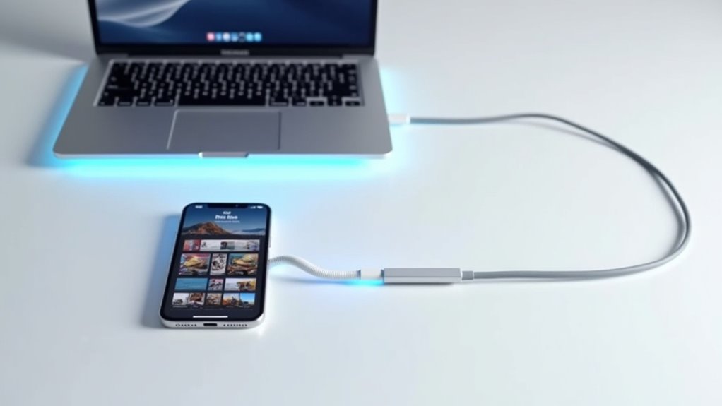 iCloud bezprzewodowy transfer zdjęć