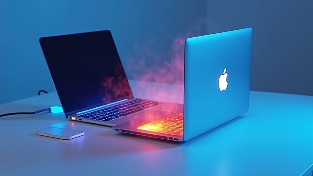natychmiastowe działania chłodzące MacBooka
