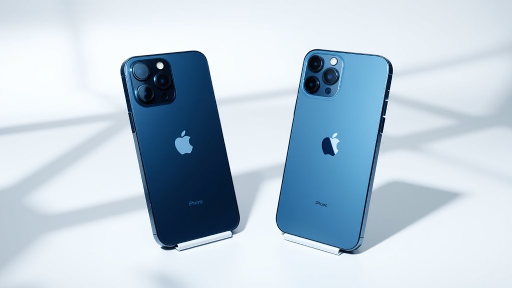 porównanie wersji iPhone 12 w kolorze niebieskim