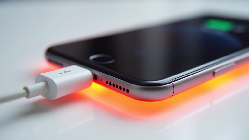 iphone przegrzewający się podczas ładowania