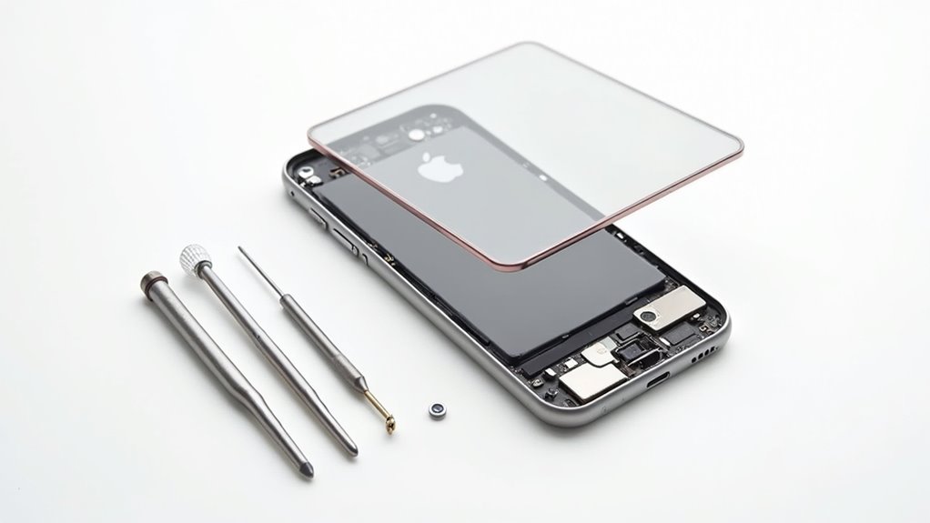 kroki naprawy ekranu iPhone