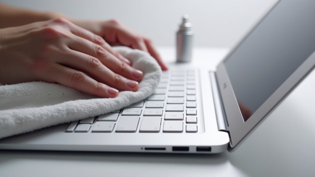 wskazówki dotyczące utrzymania czystości klawiatury