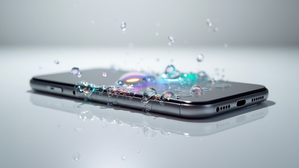 Uszkodzenie ekranu spowodowane płynem