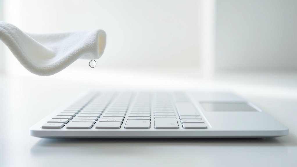 utrzymuj czystość klawiatury MacBook