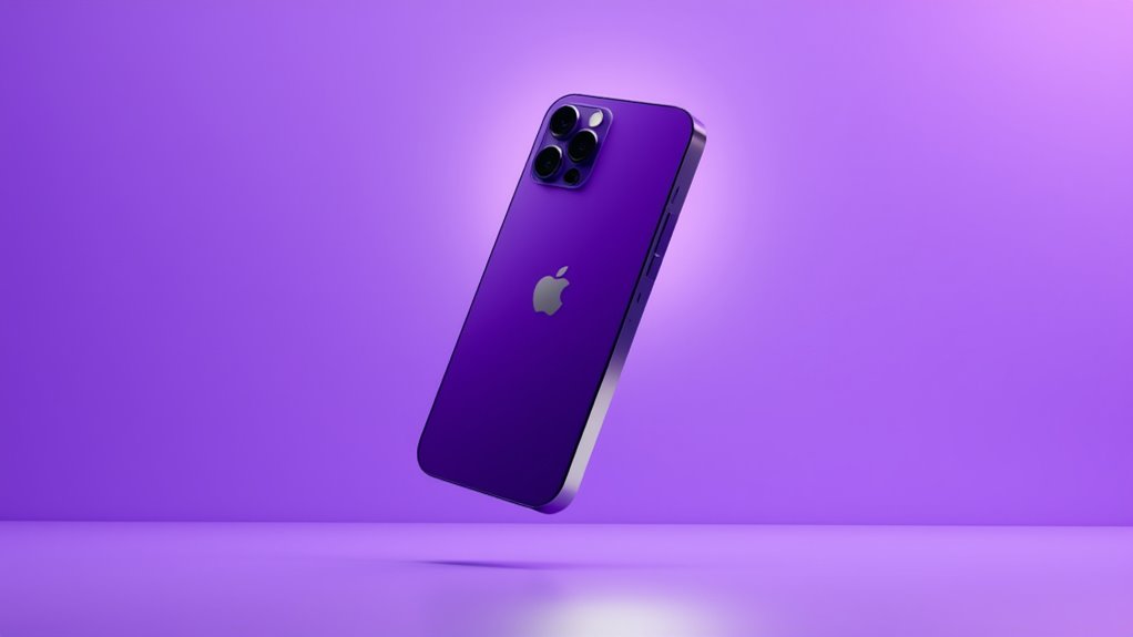 fioletowe matowe wykończenie elegancja