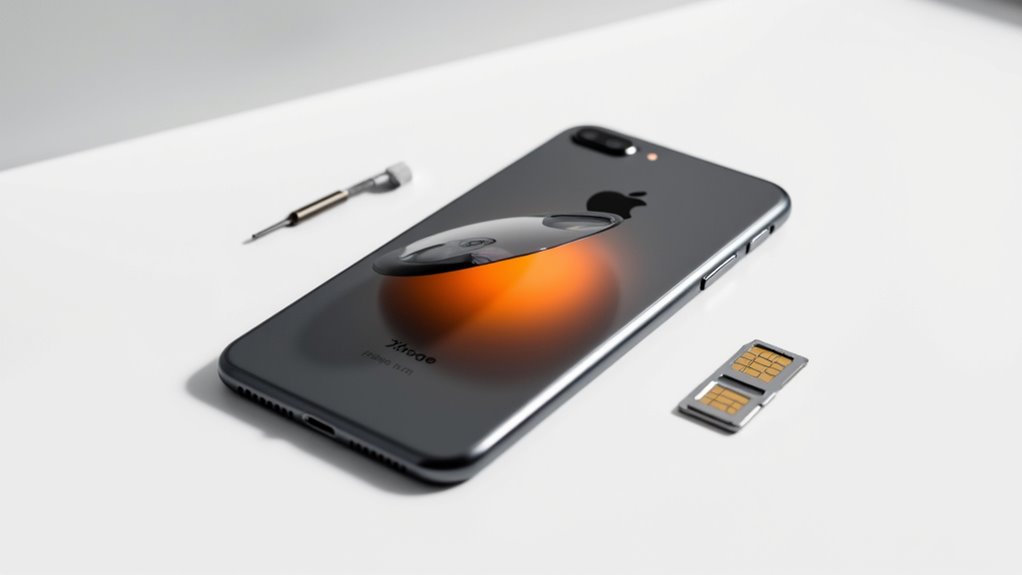 usuń zablokowanego iPhone'a w kolorze pomarańczowym