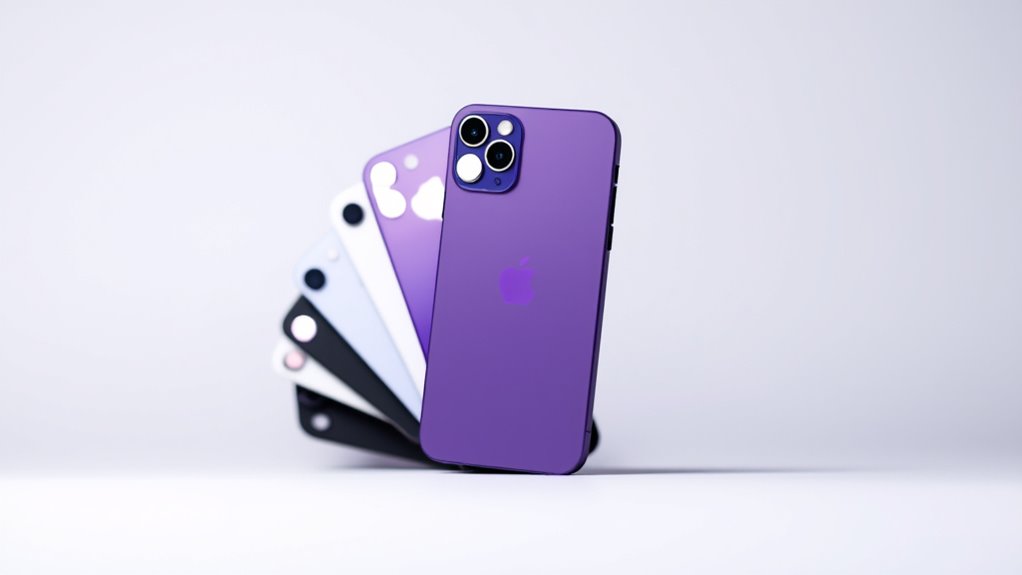 żywa fioletowa opcja iPhone