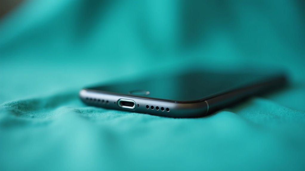 przestrzeń portu ładowania iPhone