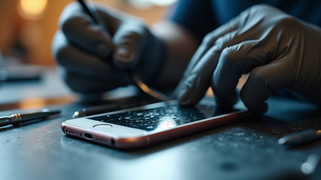 szybka precyzyjna wymiana tylnej szyby iPhone