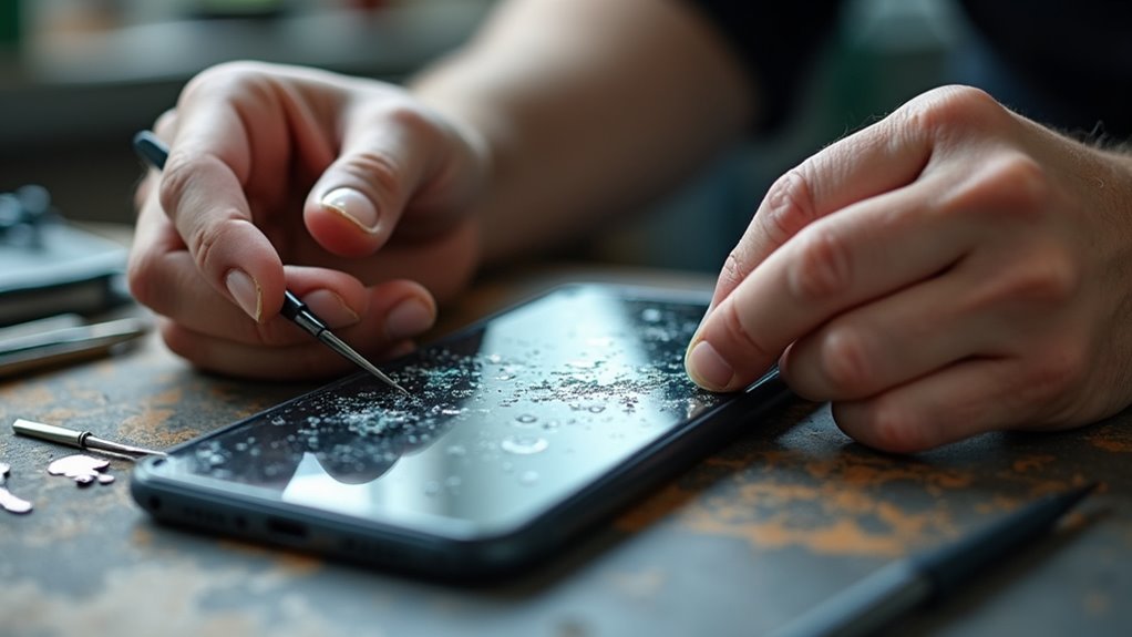szybka precyzyjna wymiana tylnej szyby iPhone