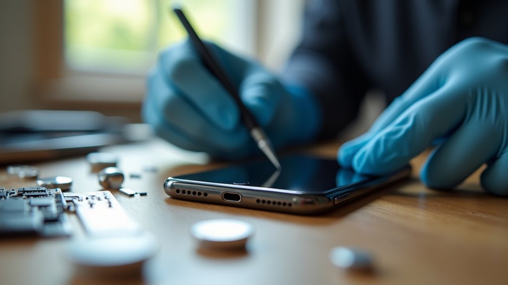 analiza awarii przycisku iPhone