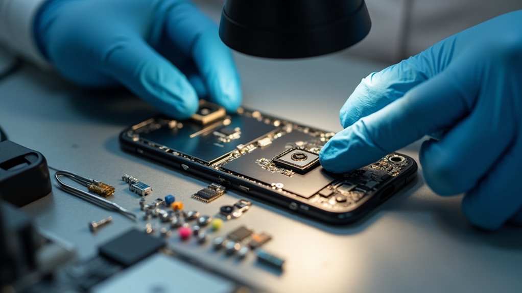 proces diagnostyczny aparatu iPhone