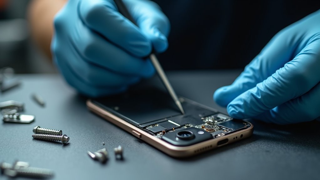 wymiana obiektywu aparatu iPhone w om