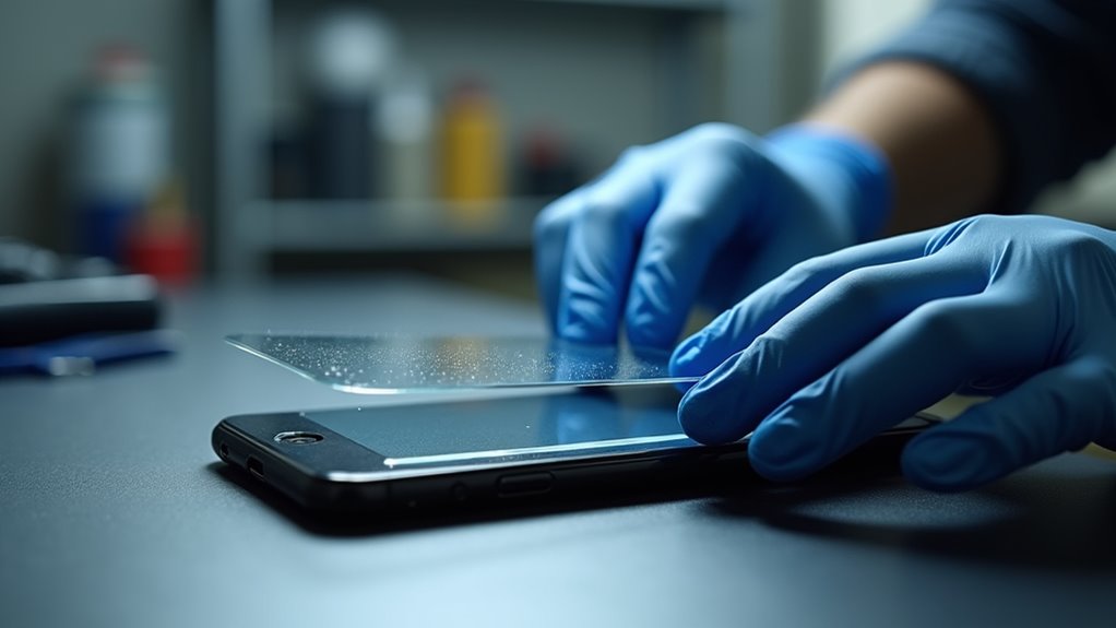 Montaż szkła ochronnego na ekranie iPhone’a Rybnik cena ochronnego szkła do iPhone