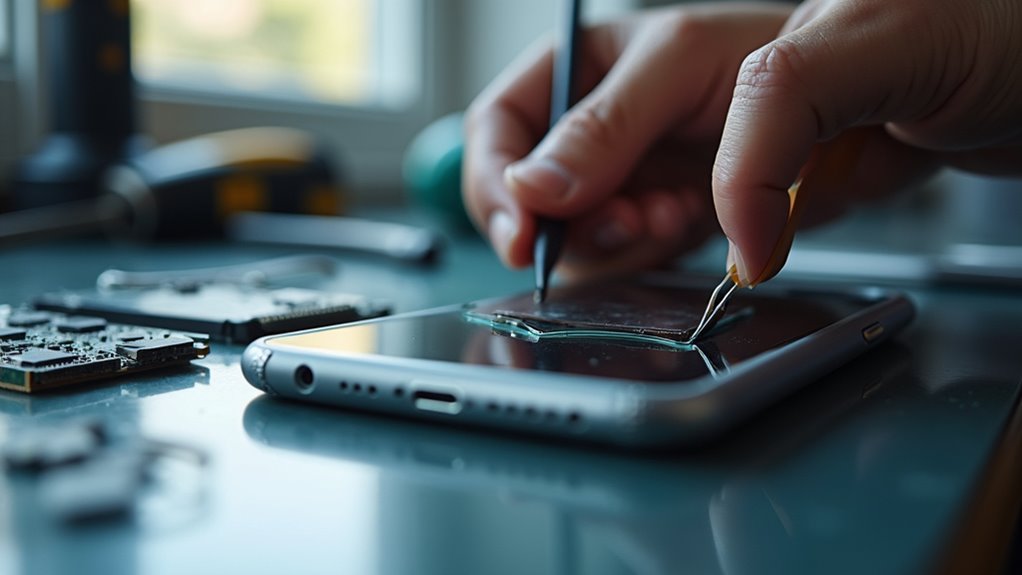 wymiana tylnego ekranu iPhone'a tarn w