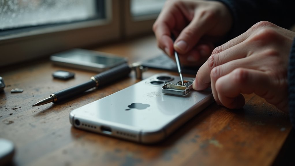 Wymiana tacki SIM iPhone'a Łódź wymiana karty SIM w iPhonie