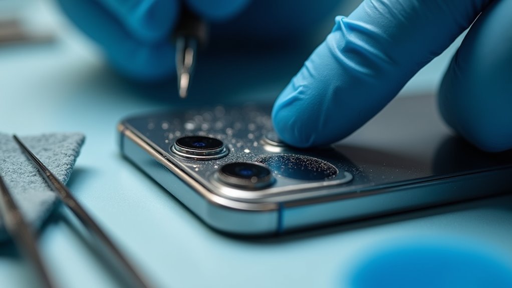 naprawa szkła w aparacie telefonu