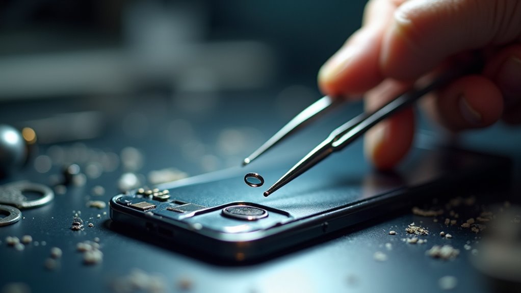 wymiana szkła w aparacie telefonu