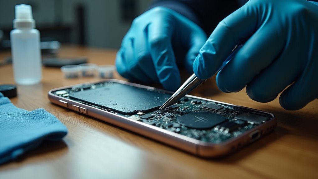 Czyszczenie i konserwacja iPhone'a po zalaniu Ruda Śląska czyszczenie telefonu po powodzi ruda l ska