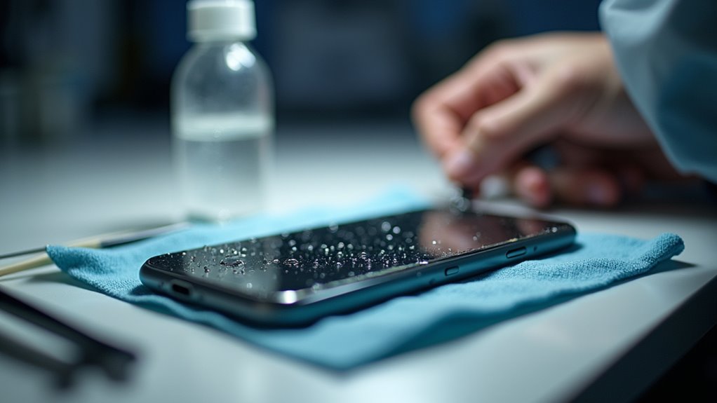 czyszczenie telefonu po uszkodzeniu wodą