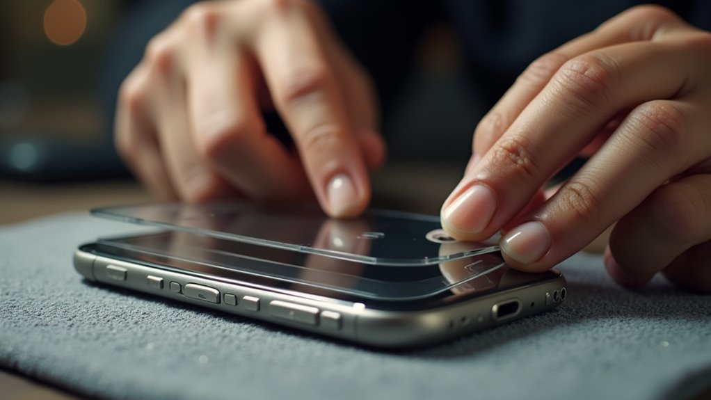 Montaż szkła ochronnego na ekranie iPhone'a Ruda Śląska ceny montażu szkła do telefonu