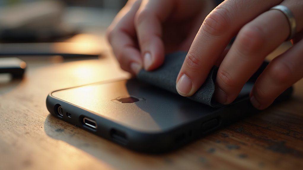 montaż ochronnego etui na telefon
