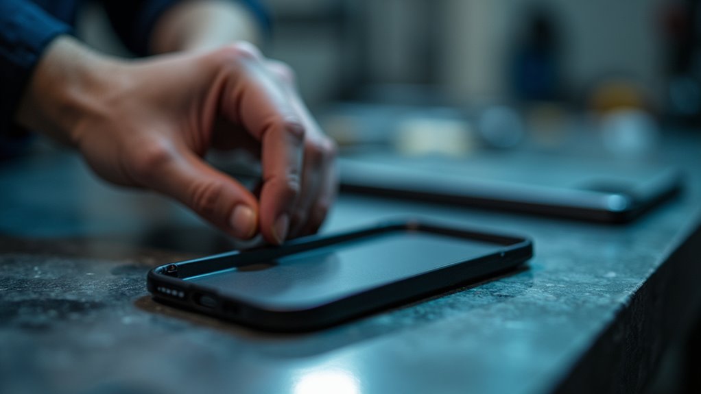 instalacja ochronnego etui na telefon