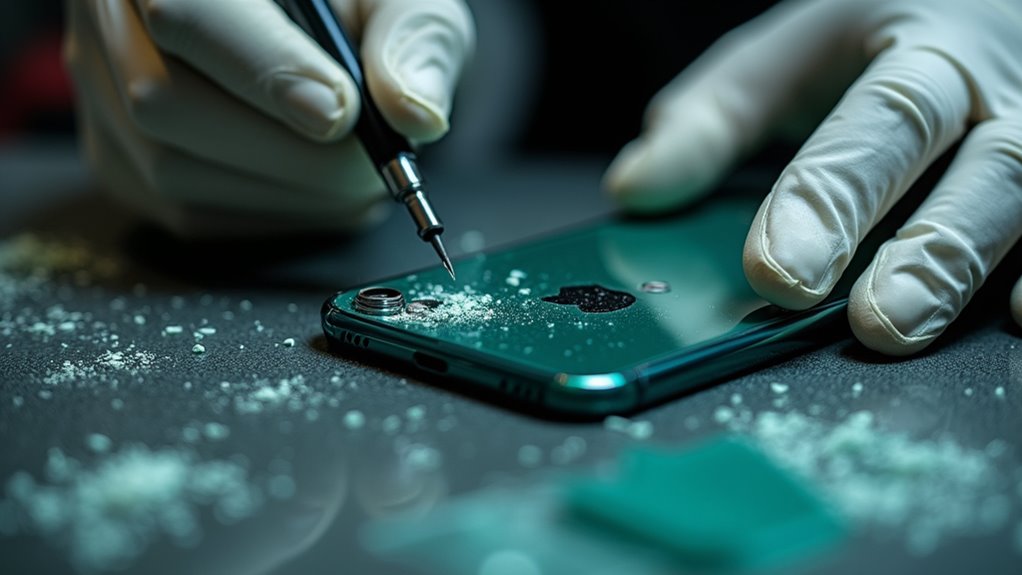 naprawa tylnej szyby telefonu