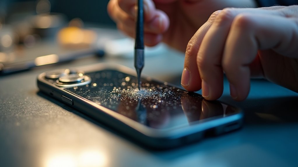 naprawa tylnej szyby telefonu
