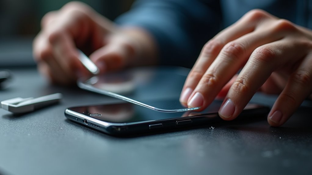instalacja ochrony ekranu telefonu