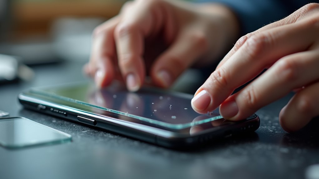 Montaż szkła ochronnego na ekranie iPhone’a Tarnów cennik ochrony ekranu telefonu cennik ochrony ekranu telefonu