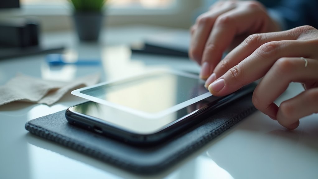 Montaż szkła ochronnego na ekranie iPhone'a Tychy instalacja szkła ochronnego na ekran telefonu