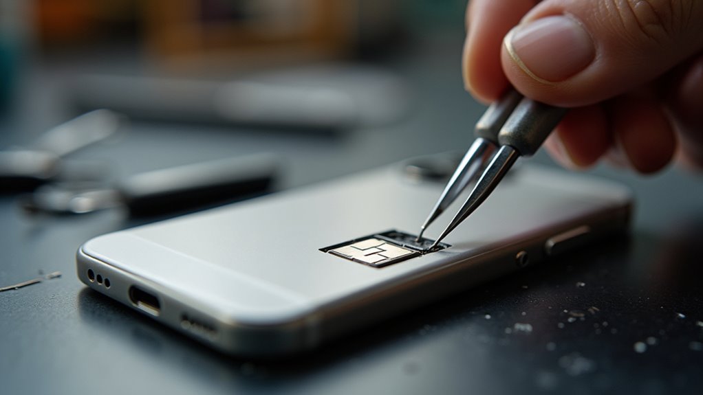 Wymiana tacki SIM iPhone Jaworzno wymiana tacy na kartę SIM w telefonie