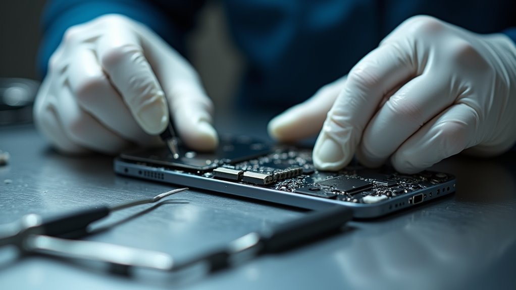 diagnostyka uszkodzeń wodnych telefonu
