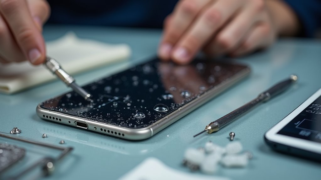 telefon — usuwanie szkód po zalaniu