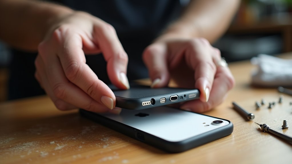 Montaż ochronnego etui na iPhone'a Włocławek precyzyjna instalacja ochrony iPhone