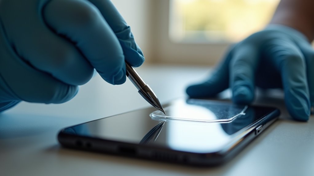 profesjonalna instalacja ochrony ekranu iPhone