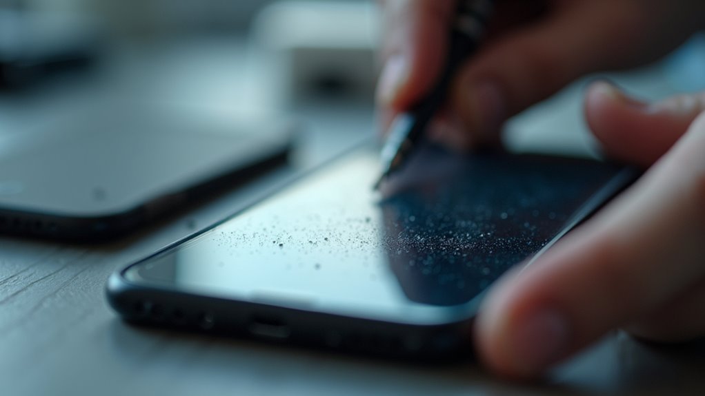 profesjonalny montaż ochrony ekranu iPhone